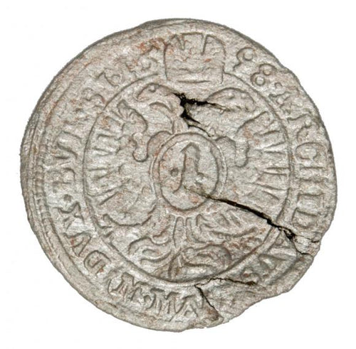 1 krajcar 1698 Leopold I Habsburg Śląsk Wrocław