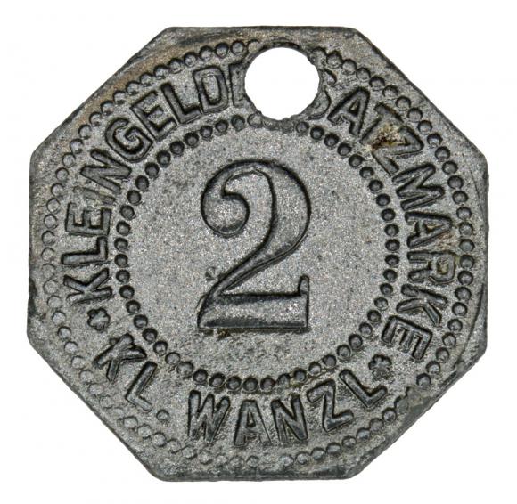 2 fenigi Klein Wanzleben Saksonia