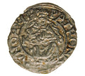 Denar 1574 Maksymilian II Habsburg Węgry Kremnica