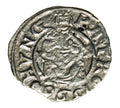 Denar 1596 Rudolf II Habsburg Węgry Kremnica