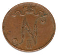 5 pennia 1915 Mikołaj II Romanow Finlandia okupacja rosyjska Helsinki