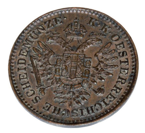 1/4 krajcara 1851 Franciszek Józef I Węgry Wiedeń